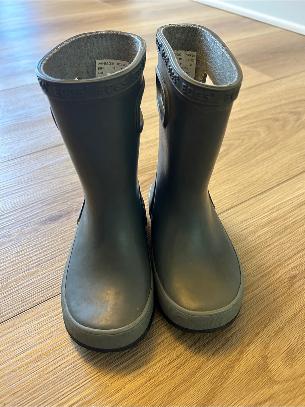 Kids Bogs Rain Boots - Gray